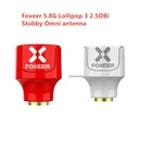 Foxeer Lollipop 3 V3 короткая антенна 5,8G 2.3Dbi RHCP LHCP 22,7 мм 4,8g FPV SMA микро гриб приемник Антенна для FPV зеленый