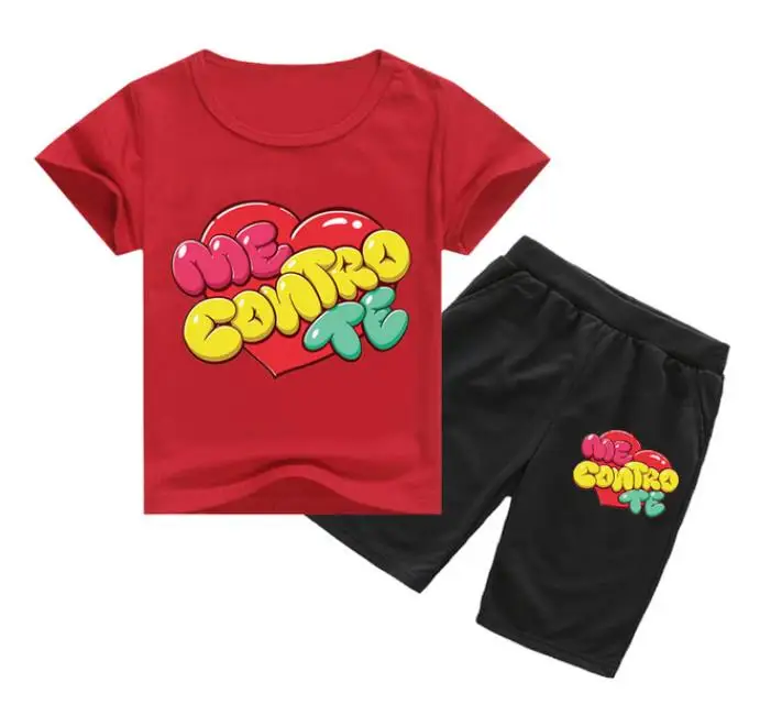 

2021 New Kids Child Tee Top+Shorts 2pc Fashion Me contro Te Printed Casual T-shirt Cotton Cute Cool Cartoon Thanksgiving outfits