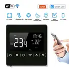 Умный термостат для подогрева пола, Wi-Fi, 85-240 в перем. Тока, сенсорный ЖК-экран, умный регулятор температуры