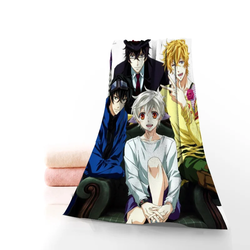 

Custom Black Butler Anime Towel Printed Cotton Face/Bath Towels Microfiber Fabric For Kids Men Women Shower Towels