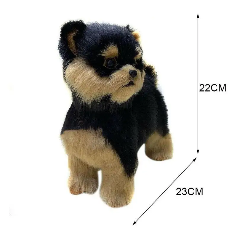 

Realistic Yorkie Dog Simulation Toy Dog Puppy Lifelike Pet Handcrafted Stuffed Toy Dog Hogard Companion G2G3