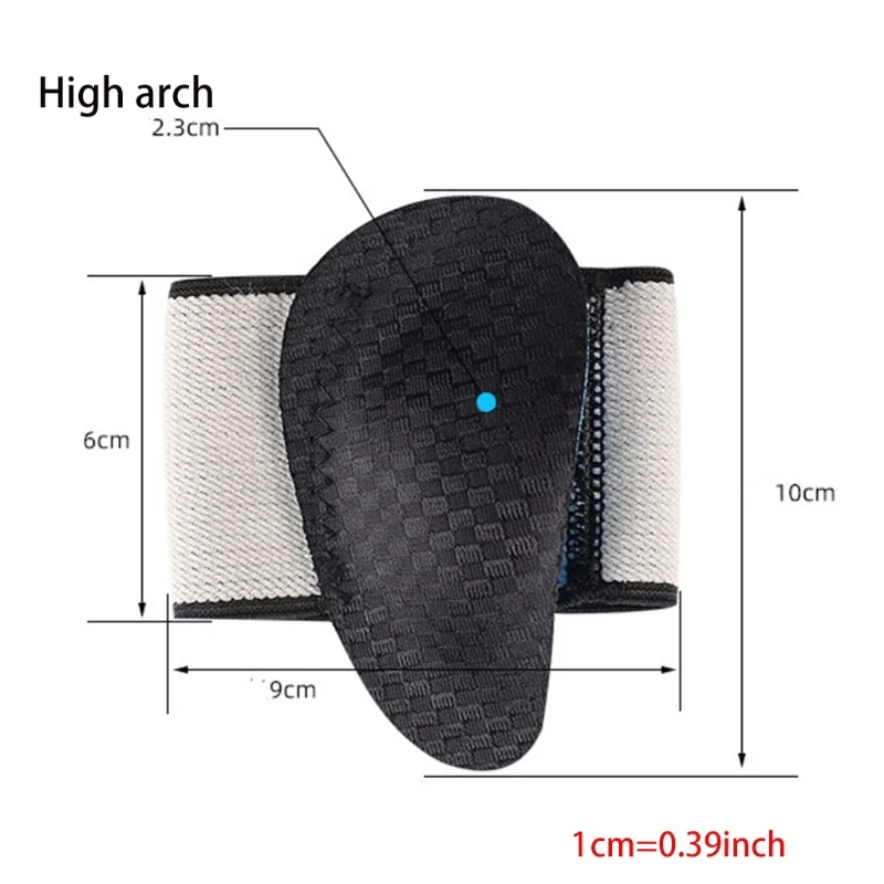 

1Pair EVA Flat Arch Support Half Pad Ports Palm And Foot Center Pad 51BC