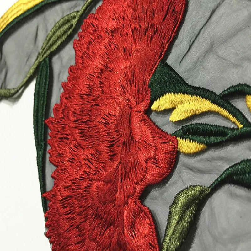 Вышивка цветок пришить патч платье шляпа сумка джинсы аппликация ремесла