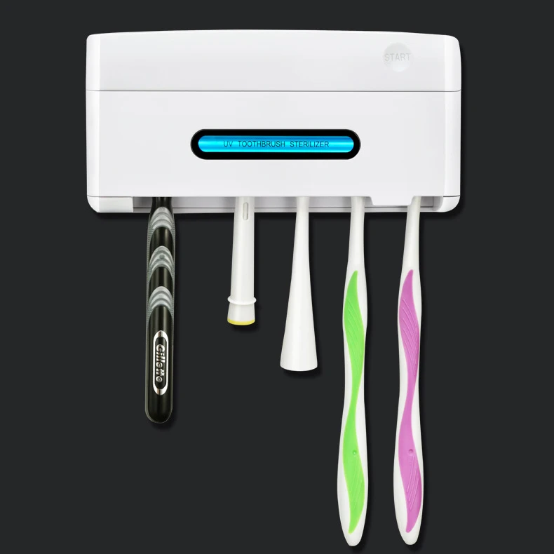 

Wall-Mounted UV Toothbrush Sterilizer Electric Toothbrush for Home Sterilizing Effect Up to 99.9%