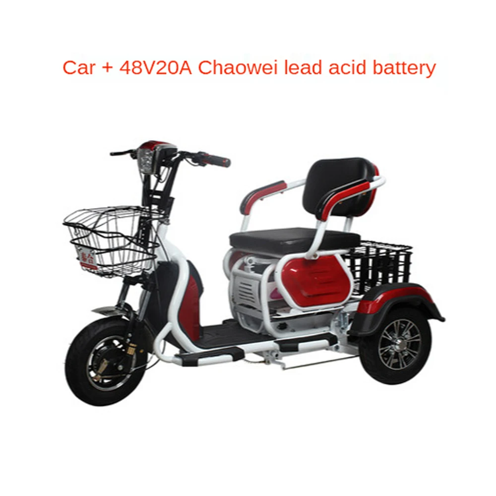 Электрический трехколесный велосипед Taihe для детей и взрослых домашний новый