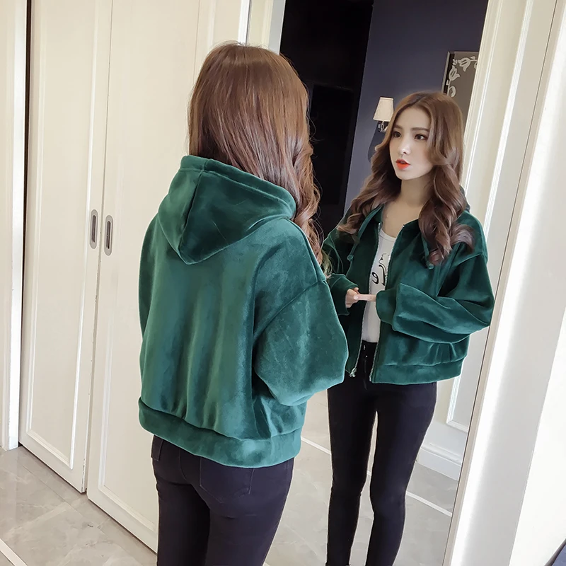 

Зимнее женское пальто утепленный свитер с капюшоном, свитер с длинными рукавами, Женский осень-зима повседневные утягивающие новое пальто ...