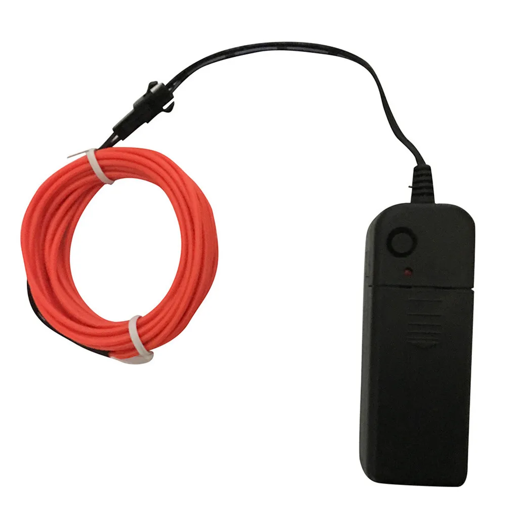 Новый горячий гибкий светодиодный светильник EL Wire String Strip Rope светящийся Декор