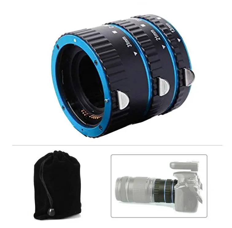 

Металлическое Крепление-адаптер для объектива с автофокусом AF Удлинительное Кольцо для макросъемки для объектива Canon EOS EF-S 750D 80D 7D T6s 60D 7D 550D 5D...