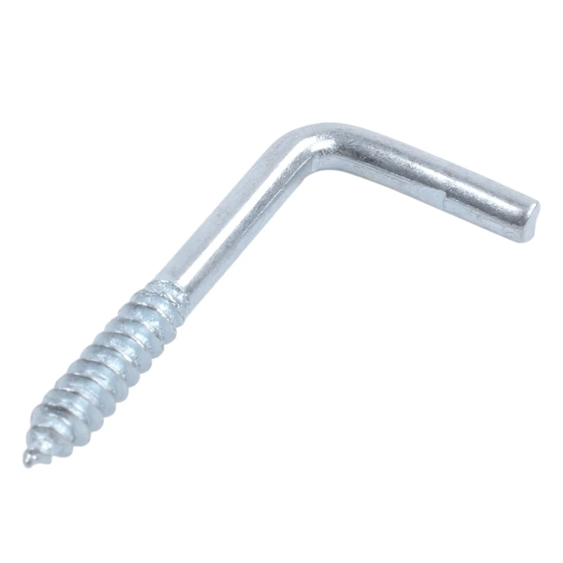 50x оцинкованные L формы под прямым углом винт в платье чашки крючки вешалки