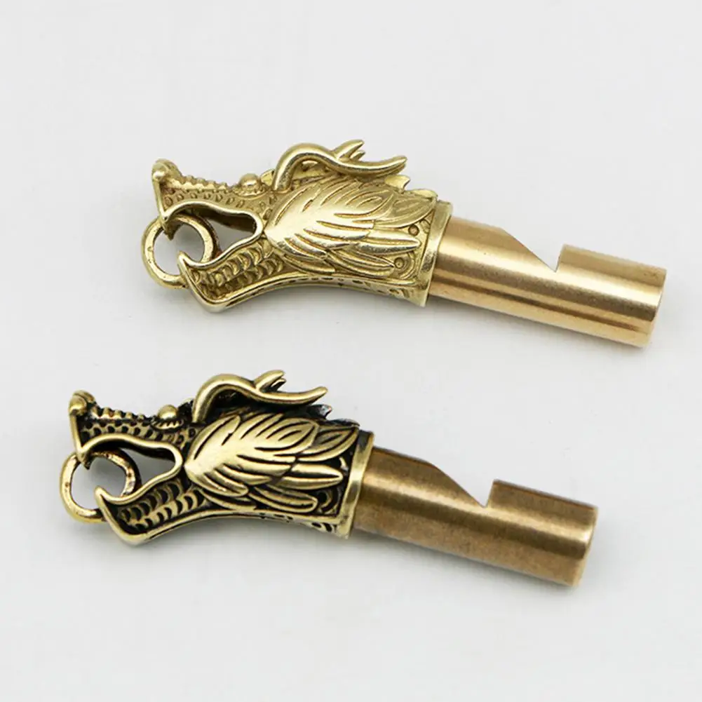 Латунный Мини свисток премиум аварийный винтажный брелок кулон для наружного