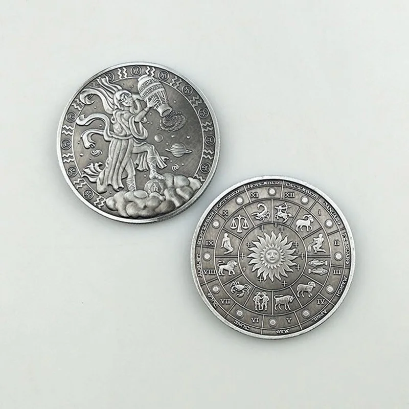 Двенадцать созвездий зодиака Серебряная Юбилейные монеты евро Астрология