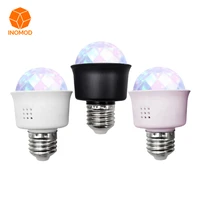 220v mini stage lamp e27 small magic ball 3w crystal colorful atmosphere lamp home lighting rgb small color lamp bar club disco