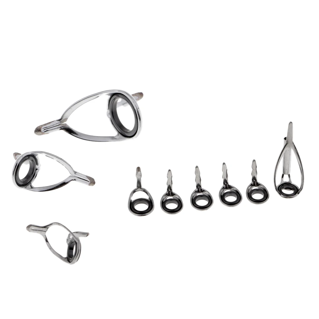 9 шт. рыболовное кольцо для удочки/направляющие наконечники