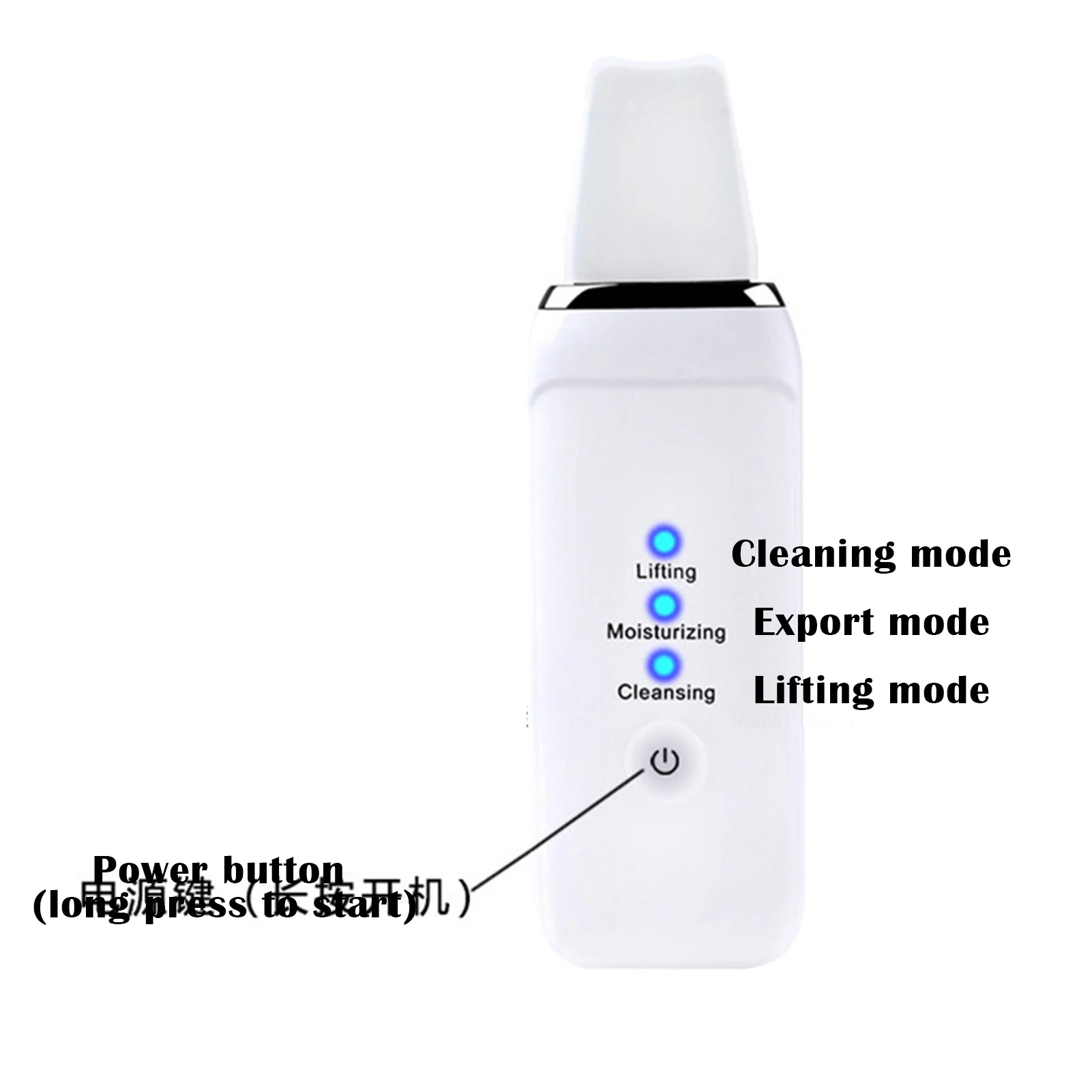 

Ultrasonic Shovel Machine Ultrasonic Shovel Blackhead Beauty Apparatus Rechargeable Deep Clean Facial Cleanser For Woman M88