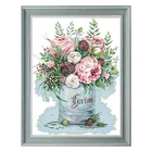 Наборы для вышивки крестиком 11CT белый холст железный корпус Роза 14CT ткань без принта Цветочная вышивка набор для рукоделия картины для домашнего декора