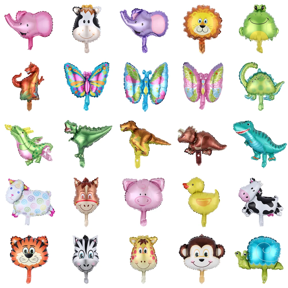 10 шт./лот мини размер животные Коровья фольга воздушные шары тема фермы день