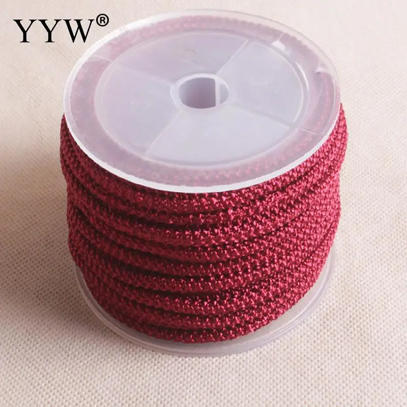 

10m/Spool 3mm Polyamide Nonelastic Thread Jewelry Fahion Cord Waxed Thread Jewelry Diy Bracelet Hardwearing Diy Necklace