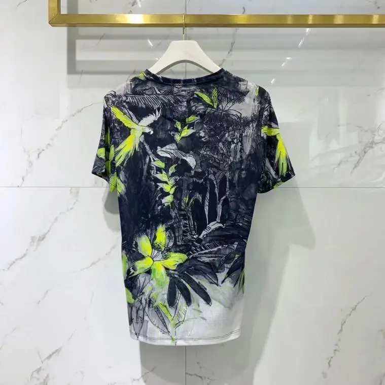 

Tops & BK11316Fashion футболки 2021 взлетно-посадочной класса люкс от известного бренда, в европейском стиле с короткими рукавами и принтом в виде вече...