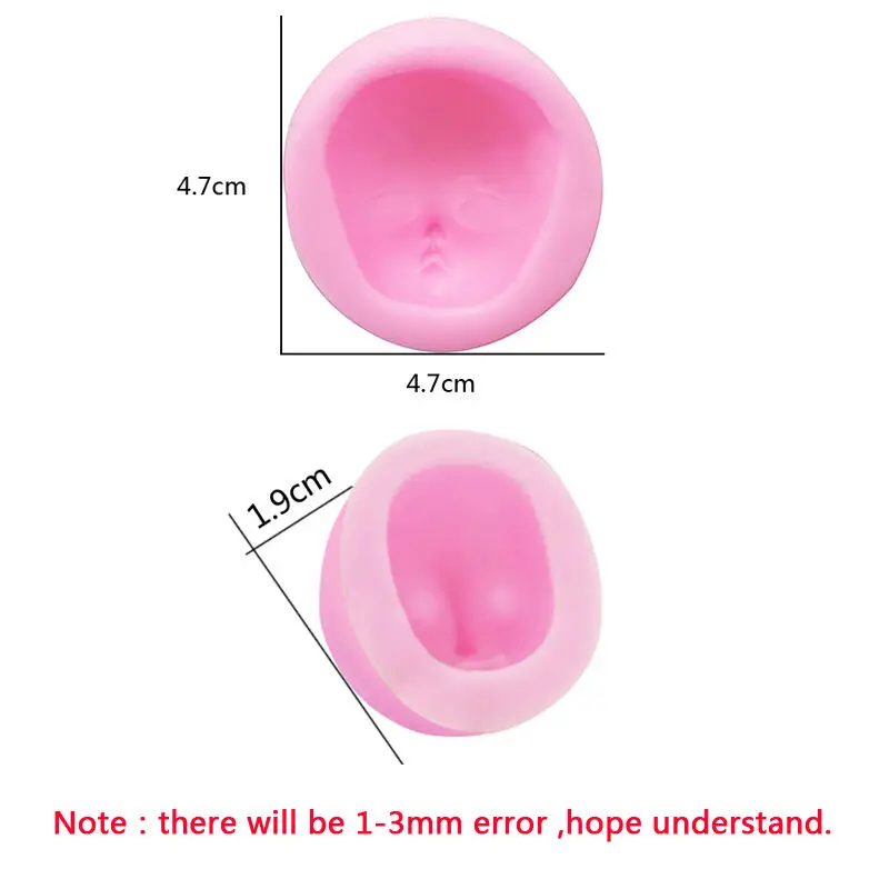 Формы из полимерной глины 3D Силиконовый гель BJD человеческие куклы голова лицо