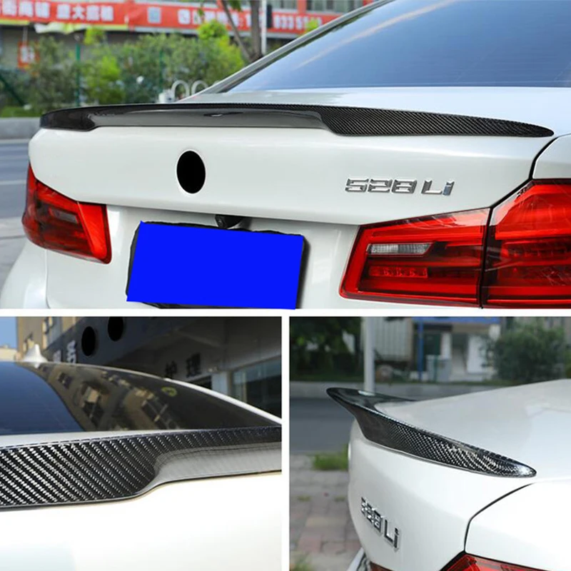 

FOR New BMW G30 Real Carbon Fiber Spoiler Accessories 2018 2019 2020 2021 BMW5 Series G38 Spoiler Wing PM Style 525i 530i 540i