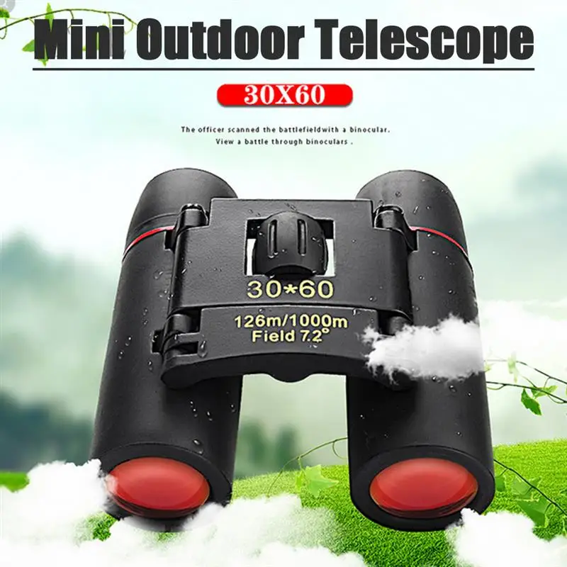 

Mini Zoom HD Telescope 30 X 60 Portable Powerful Wide Angle Folding Long Range Professional Binoculars