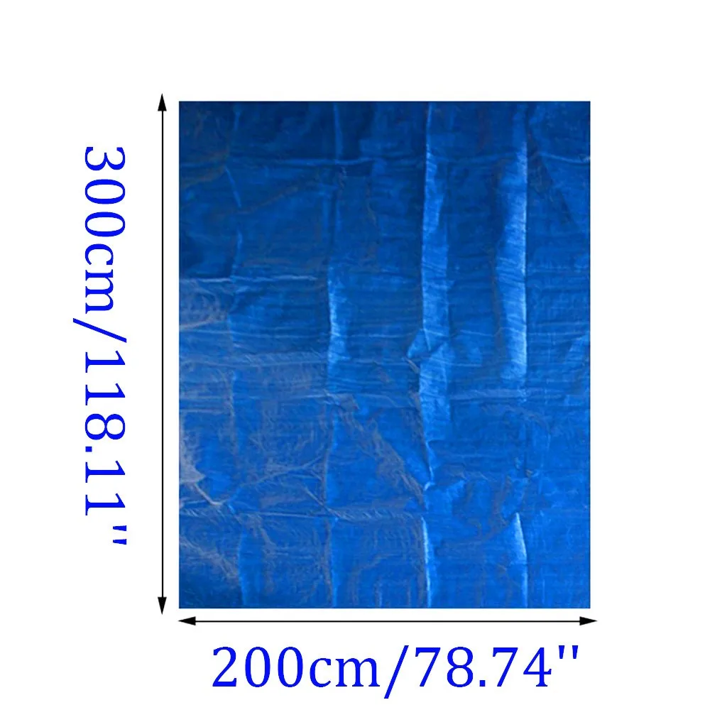 

Rectangle PE Swimming Pool Cover for Garden Outdoor Paddling Family Pools 200cmx300cm/78.74''x118.11''
