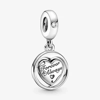 2021 hot 925 sterling silver beads spinning forever always soulmate charms fit original pandora bracelet women diy jewelry