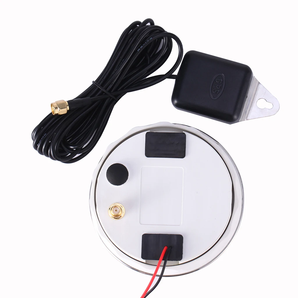 Морской автомобиль цифровой GPS Спидометр 0 120 км/ч 85 мм 316L черный|Морское аудио| |