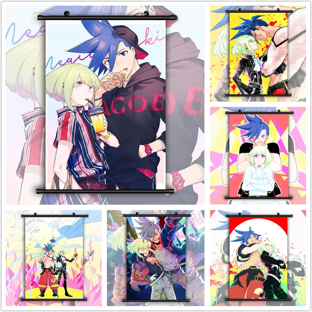

Promare YAOI Galo Thymos x Lio Fotia Anime Manga HD Print Wall Poster Scroll