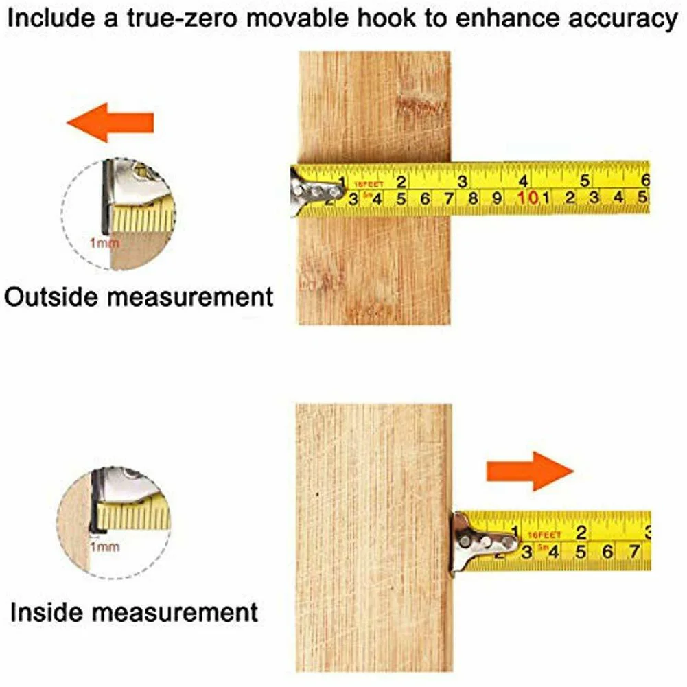 Измерительная лента самозакрывающаяся метрическая выдвижная для строительных