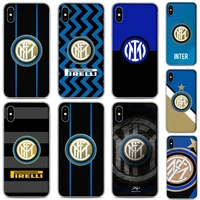 inter club phone case for clear iphone 5 5s se 6 6s 7 8 11 12 x xs xr pro plus max mini cover