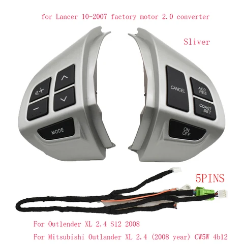 Bluetooth Phone Cruise Control steering wheel switch for Mitsubishi Lancer EX 10 Lancer X Outlander ASX Colt Pajero Sport