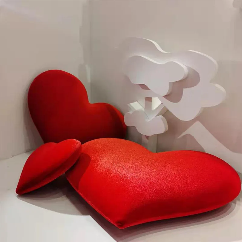 

Red Love Heart Valentine's Day Gift Wedding Scene Decor Foam Love Shape Mall Window Meichen Decoration Photography Props