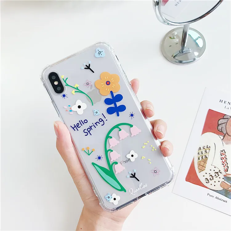 Niceking Angels чехол для телефона Fundas для iPhone X, XR, XS, MAX, 11 Pro, Max, 6 S, прозрачный чехол из ТПУ с цветочным принтом для мальчиков, чехол для iPhone 6, 6s, 7, 8 Plus