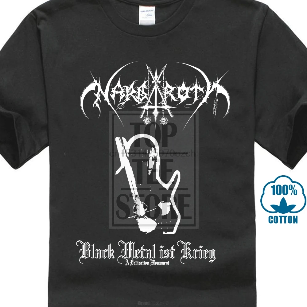 Черная металлическая футболка с обложкой группы Nargaroth Ist iger 2001|Мужские футболки| |