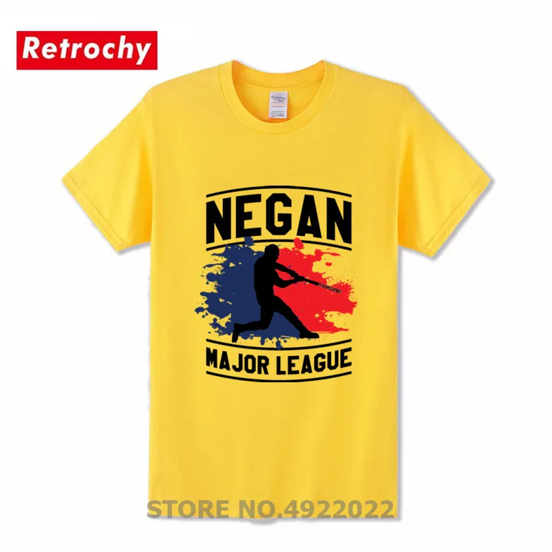 Negan Люсиль футболка Ходячие мертвецы Ужасы фильмы Мужская мода дизайн