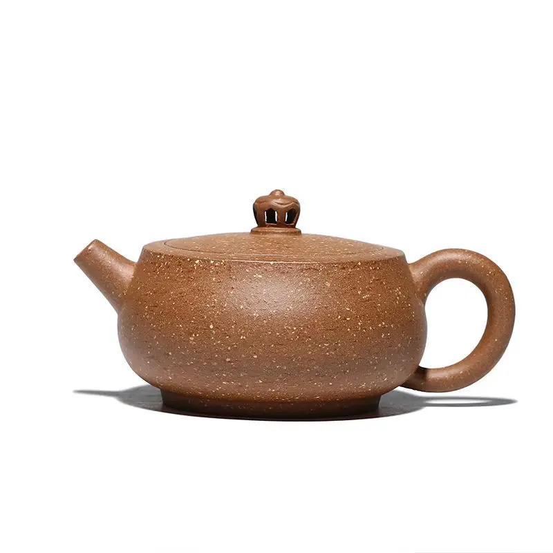 

Yixing purple clay teapot, coarse sand and colorful section, big mouth Hanwa teapot, yuzhongsha teapot, gifts, Qiangji teapot,