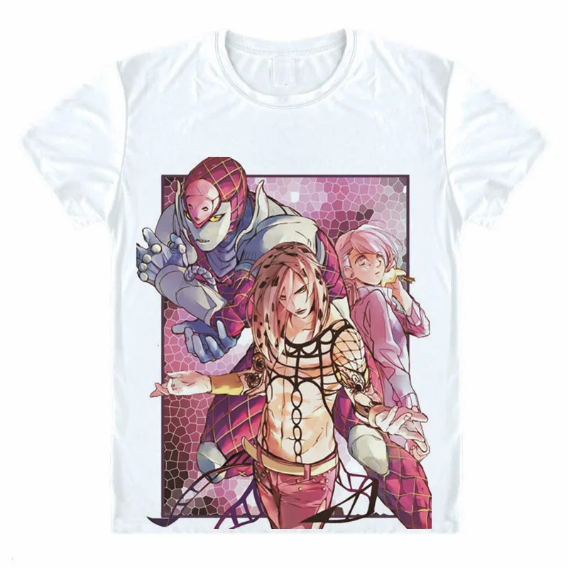 26 JoJo Необычные Приключения футболка дизайн Манга аниме футболка классная Новинка забавная футболка стиль для мужчин и женщин с принтом модная футболка - Цвет: 26