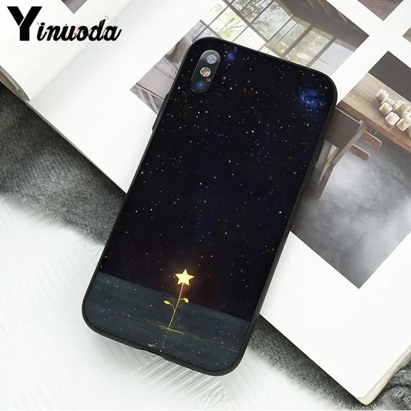Yinuoda светящиеся цветы звезды в темноте Fundas чехол для телефона iPhone 5 5Sx 6 7 7plus 8 8Plus X XS