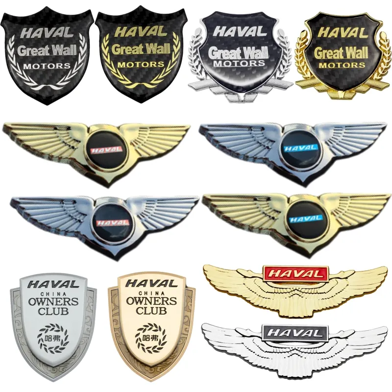 

Car Decor Sticker for Haval Logo H2 Jolion H6 H9 2021 H5 H8 H2S Side Decal Window Emblem 3D Trunk Badge Modification Accessories