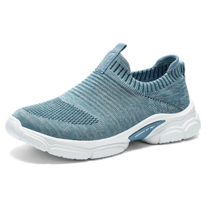 

Slip On Women Running Breathable Mesh Sock Shoes Fitness Outdoor Sport Fashion Light Sneakers Plus Size Athletic Trainers