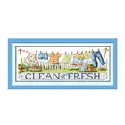 Вышивка одежды шаблоны штампованные наборы для вышивки крестом 11CT 14CT печатная ткань ручная работа рукоделие домашний декор