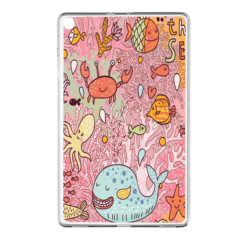Мягкий чехол из ТПУ для samsung Galaxy Tab A 10 1 SM-T510 SM-T515 дюймов 2019 версия окрашенная