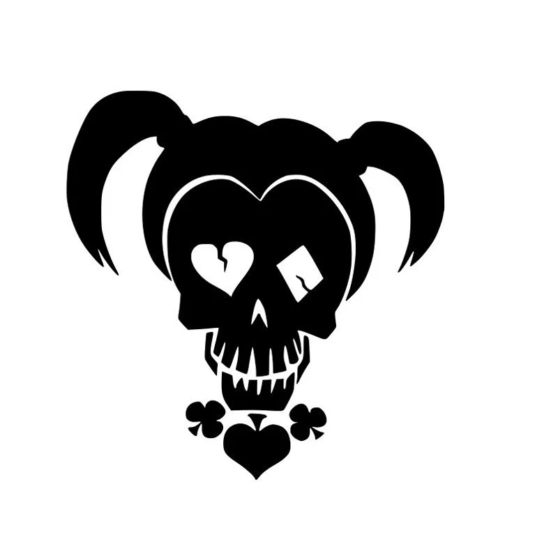 

Dawasaru Череп Мода автомобилей стикеры Персонализированная наклейка для ноутбука чемодан мото авто аксессуары для украшения дома, ПВХ, 16 см * 15...