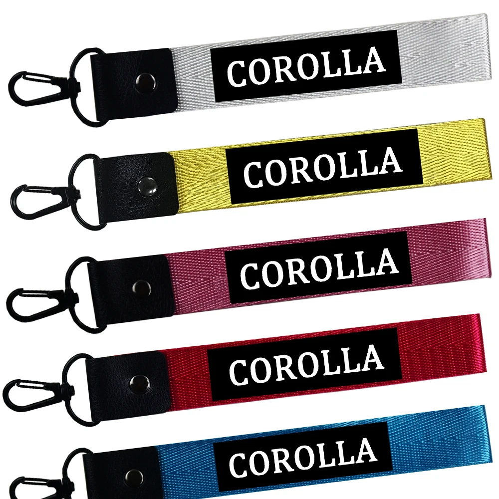Автомобильный брелок для ключей ремешки телефона Toyota Corolla 2020 2019 2005 verso 2004 2009 e120 2014