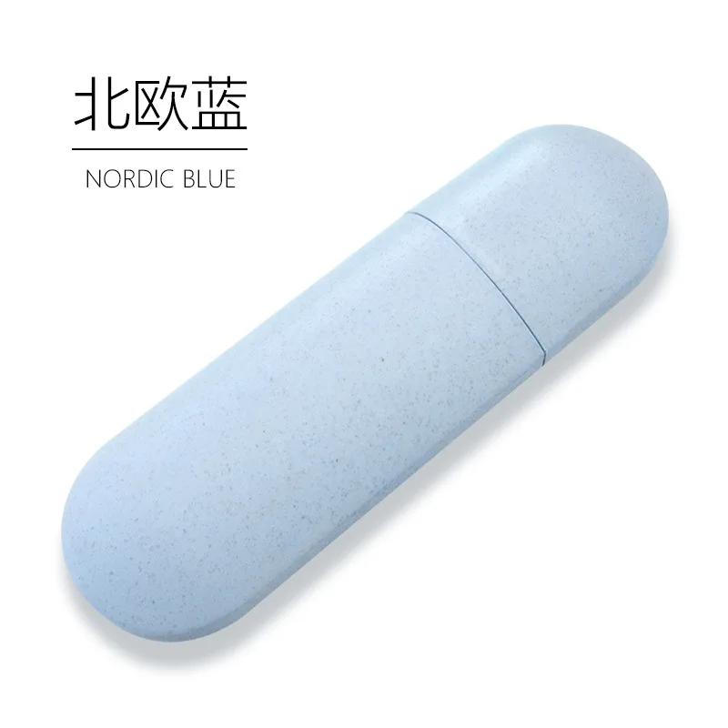 style 2 blue 1 шт. портативная коробка для зубных щеток, дорожная зубная щетка, чехол для хранения кемпинга, косметический Чехол, органайзер для зубной пасты, аксессуары для ванной комнаты - Цвет: style 2 blue