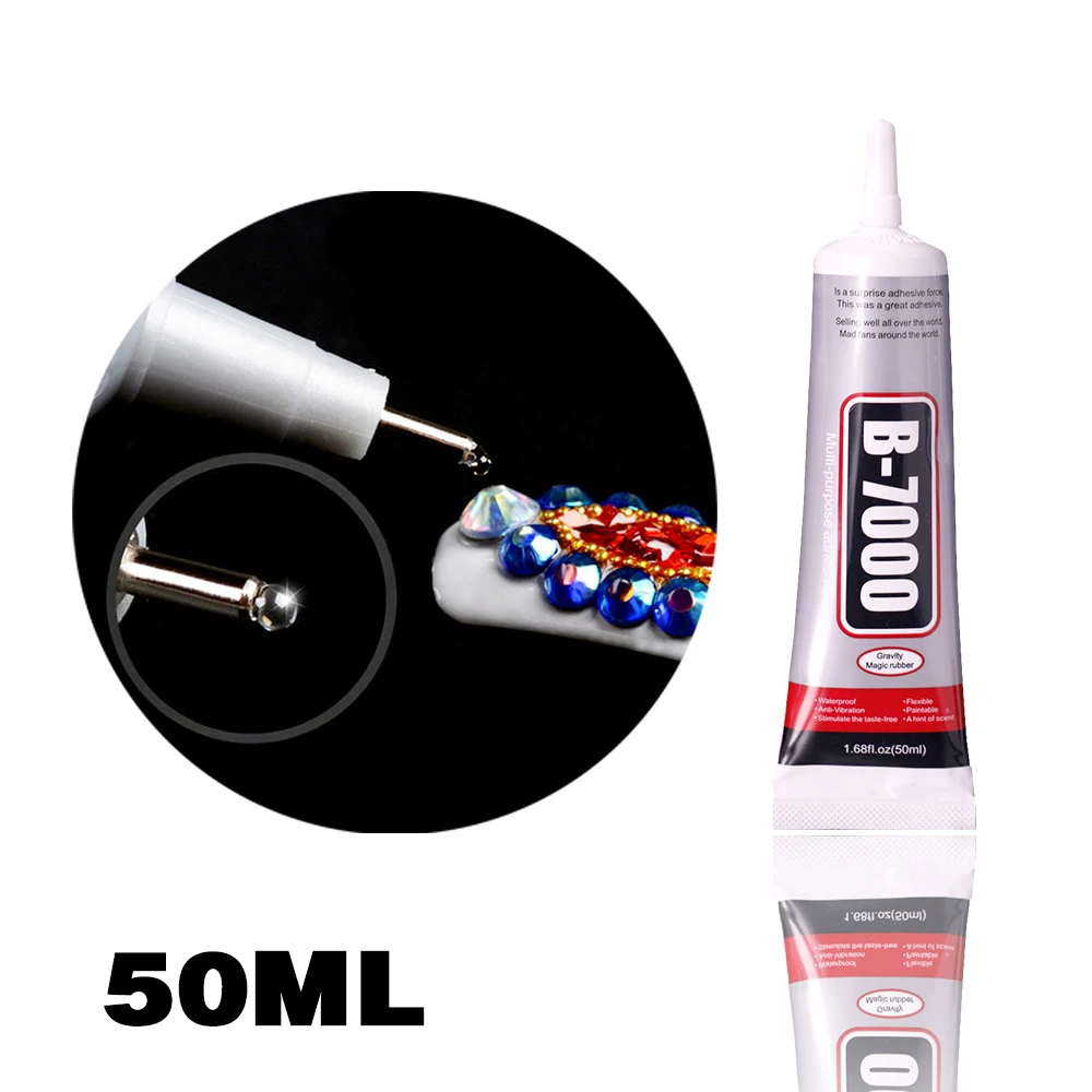 

50ml B7000 Glue Mobile Phone Touch Screen Superglue B-7000 Adhesive Telephone Glass Glue Repair Point Diamond Jewelry DIY Glue