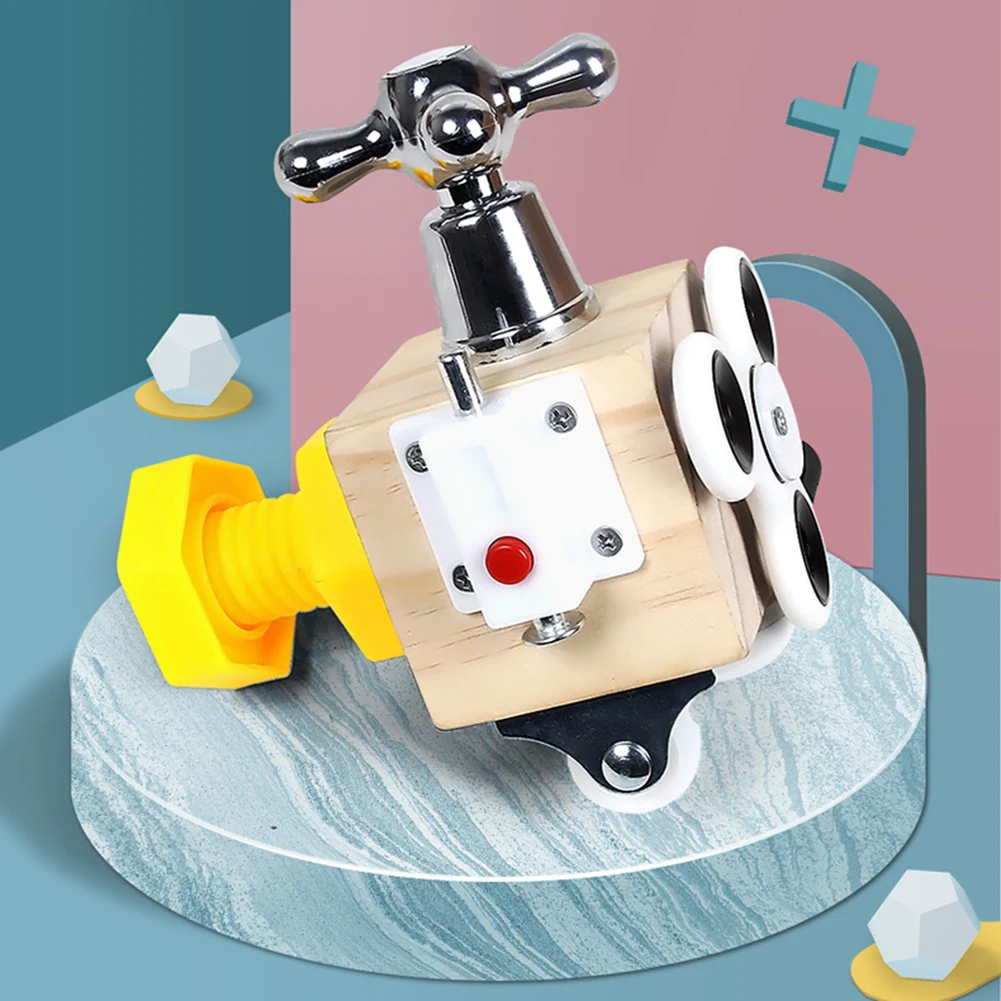 Игрушка Монтессори для малышей деревянный игрушечный блок 6 в 1 Детские Ранние