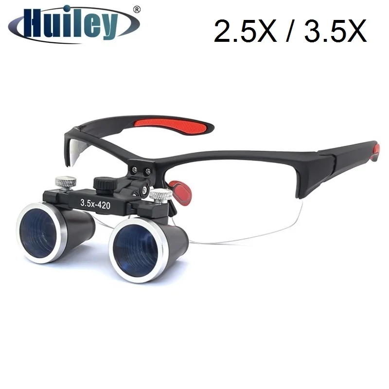 

Dentistry Binocular Magnifier Ultra-lightweight Dental Loupe Magnification 2.5X 3.5X Magnifying Glass for Dental Surgery