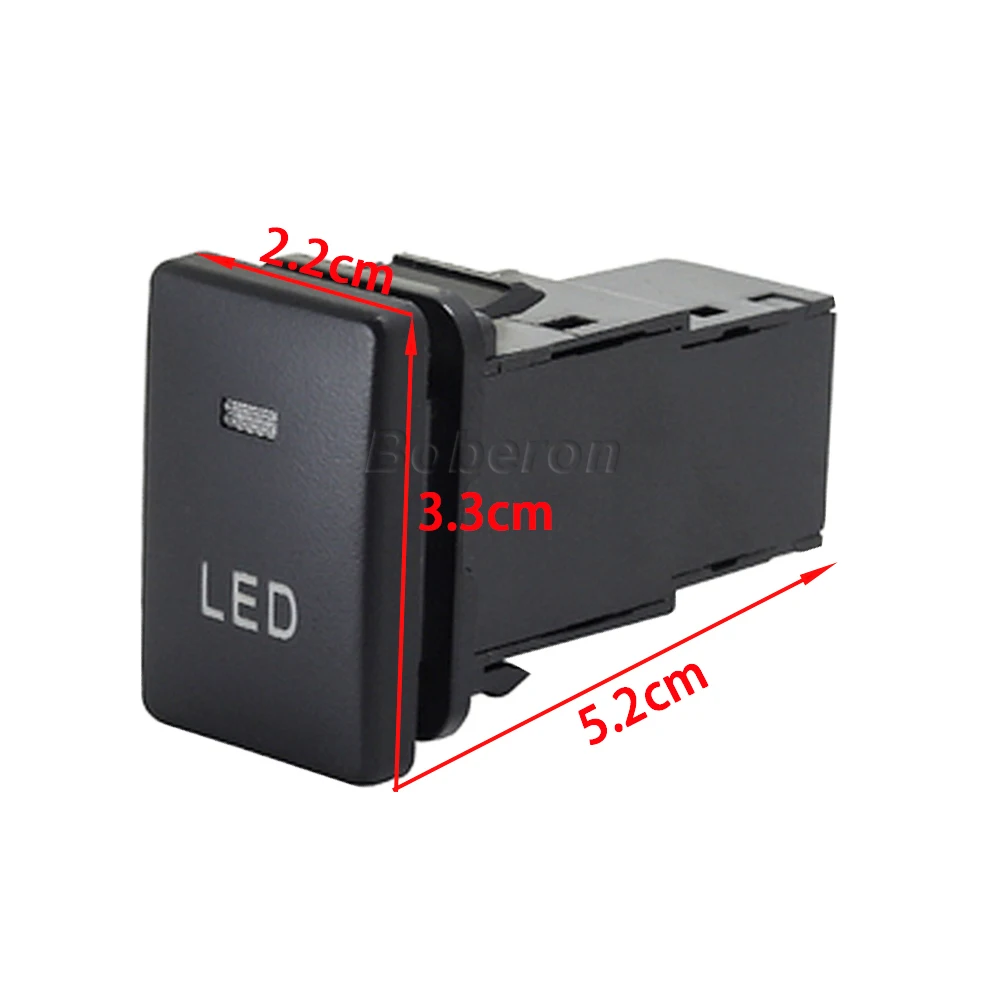 Автомобильная светодиодная лампа кнопка переключения с проводом подходит для